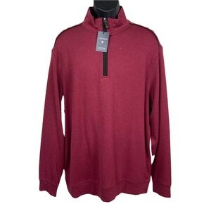 NWT Cremieux Men Quarter Zip Cotton Sweater XL